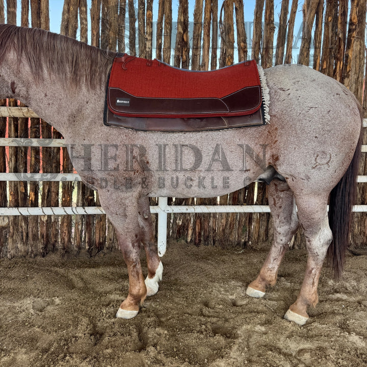 Red Contoured Felt Pad Blanket