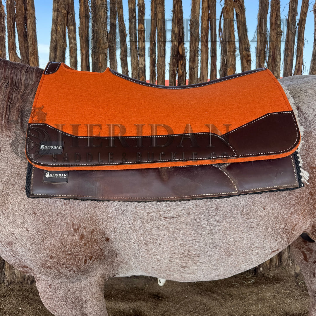 Orange Contoured Felt Pad Blanket