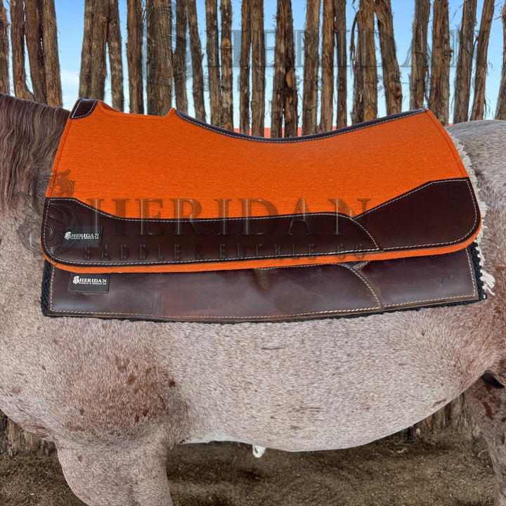 Orange Contoured Felt Pad Blanket