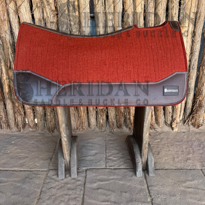 Red Contoured Felt Pad Blanket