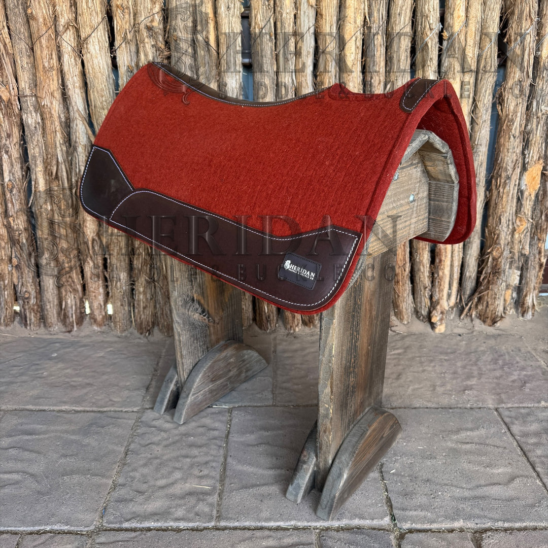 Red Contoured Felt Pad Blanket