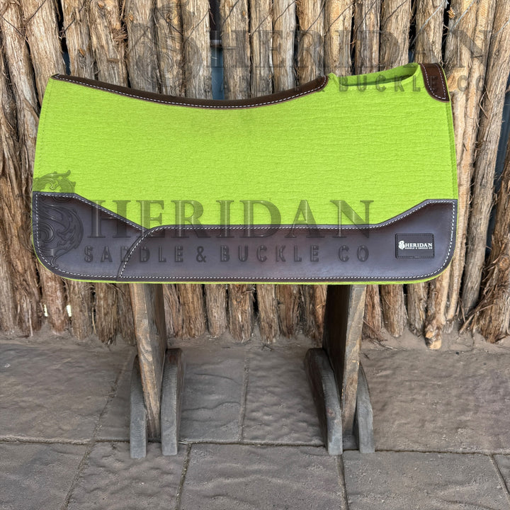 Lime Green Contoured Felt Pad Blanket