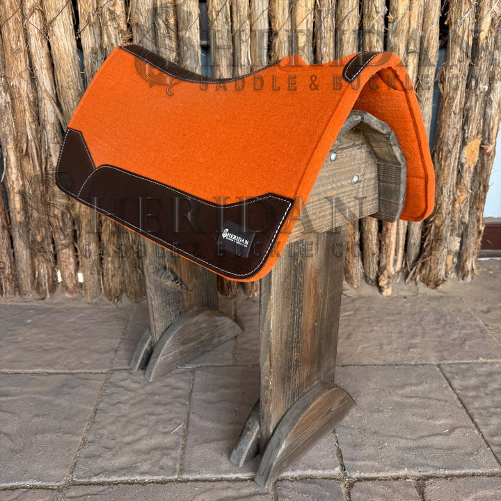 Orange Contoured Felt Pad Blanket