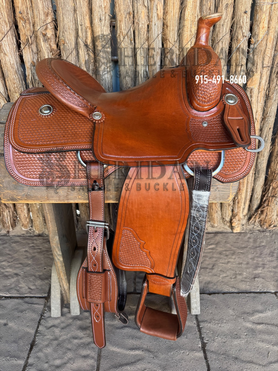 $750- 15" Sheridan Team Roper Saddle