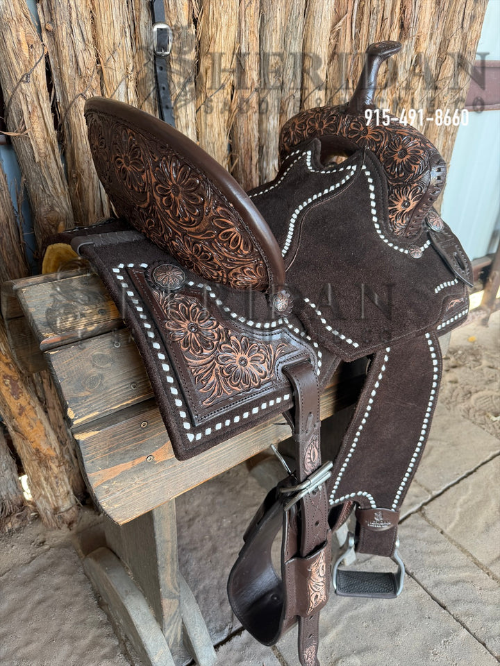 $1,690 - 14" Sheridan AirLite Barrel Racing Saddle 20lbs