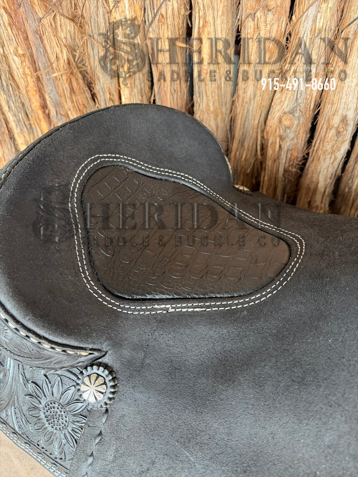 $1,900 - 15" Sheridan Cutter Saddle GOLD LEATHER REAL WOOL