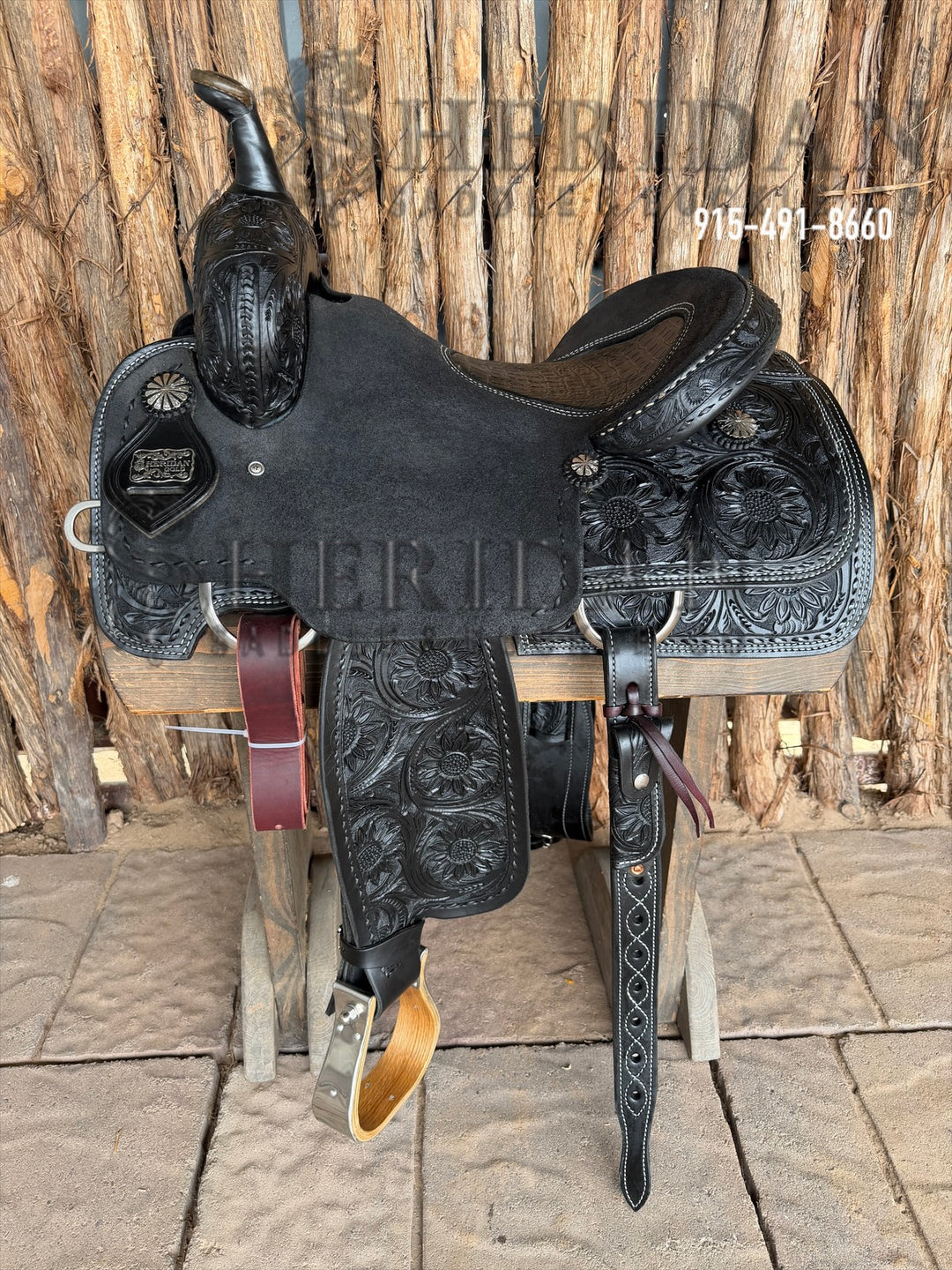 $1,900 - 15" Sheridan Cutter Saddle GOLD LEATHER REAL WOOL