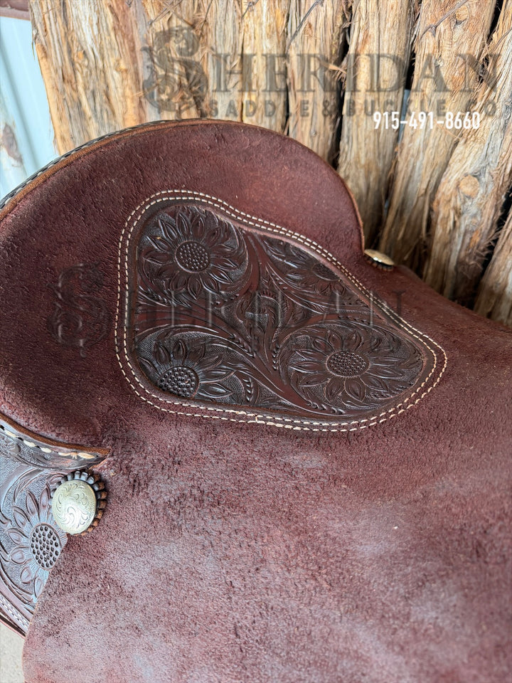 $1,900 - 16" Sheridan Ranch Cutter Saddle GOLD LEATHER REAL WOOL