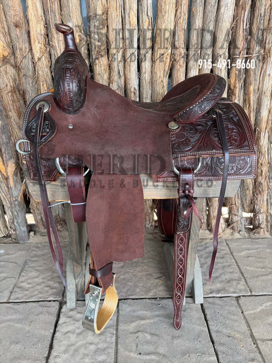 $1,900 - 16" Sheridan Ranch Cutter Saddle GOLD LEATHER REAL WOOL