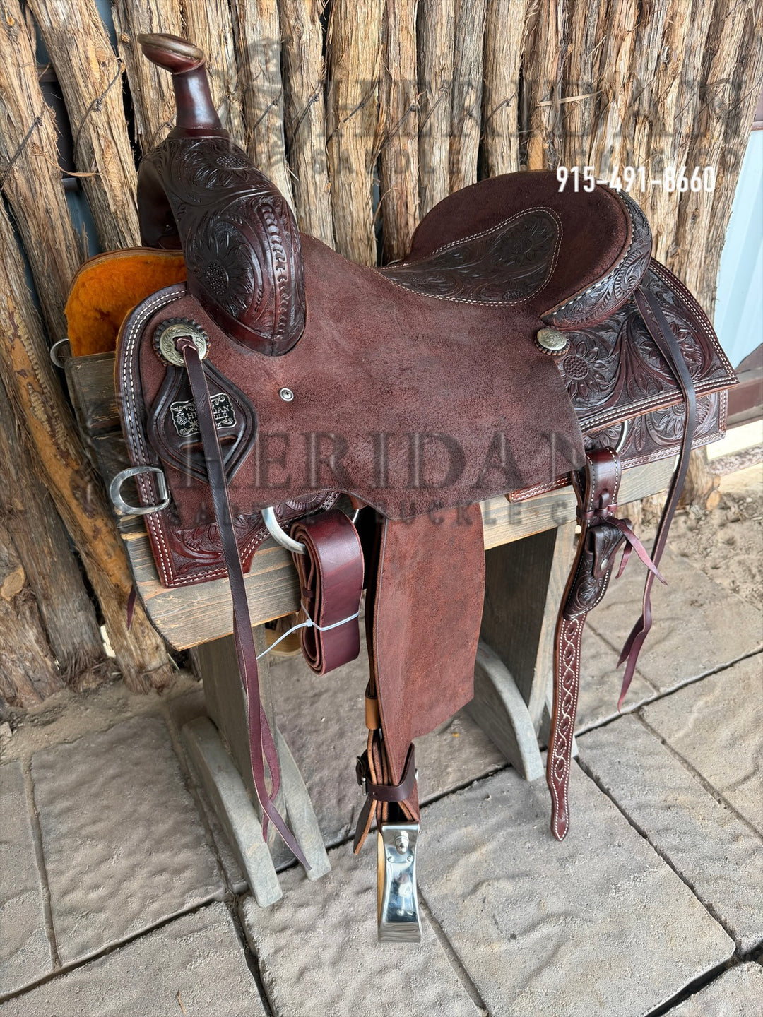 $1,900 - 16" Sheridan Ranch Cutter Saddle GOLD LEATHER REAL WOOL