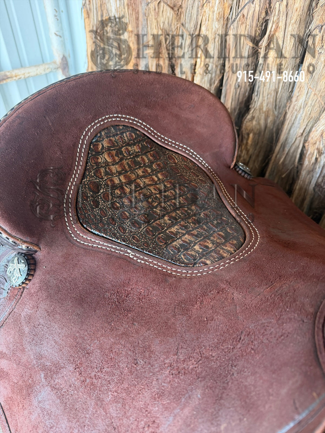 $1,900 - 16" Sheridan Cutter Saddle GOLD LEATHER REAL WOOL