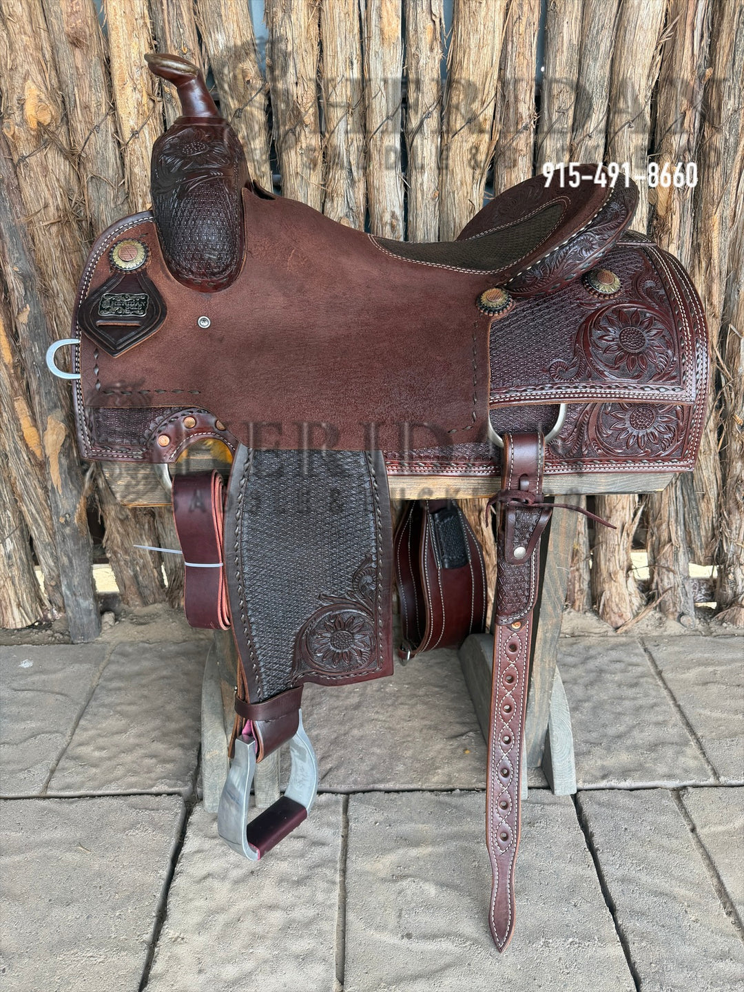 $1,900- 16.5" Sheridan Reining Saddle GOLD LEATHER REAL WOOL