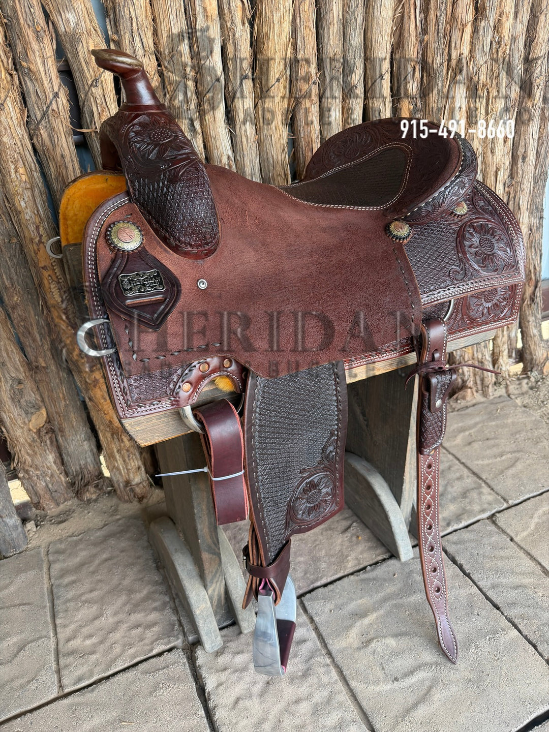 $1,900- 16.5" Sheridan Reining Saddle GOLD LEATHER REAL WOOL