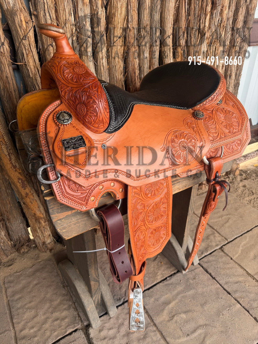 $1,900- 16" Sheridan Reining Saddle GOLD LEATHER REAL WOOL