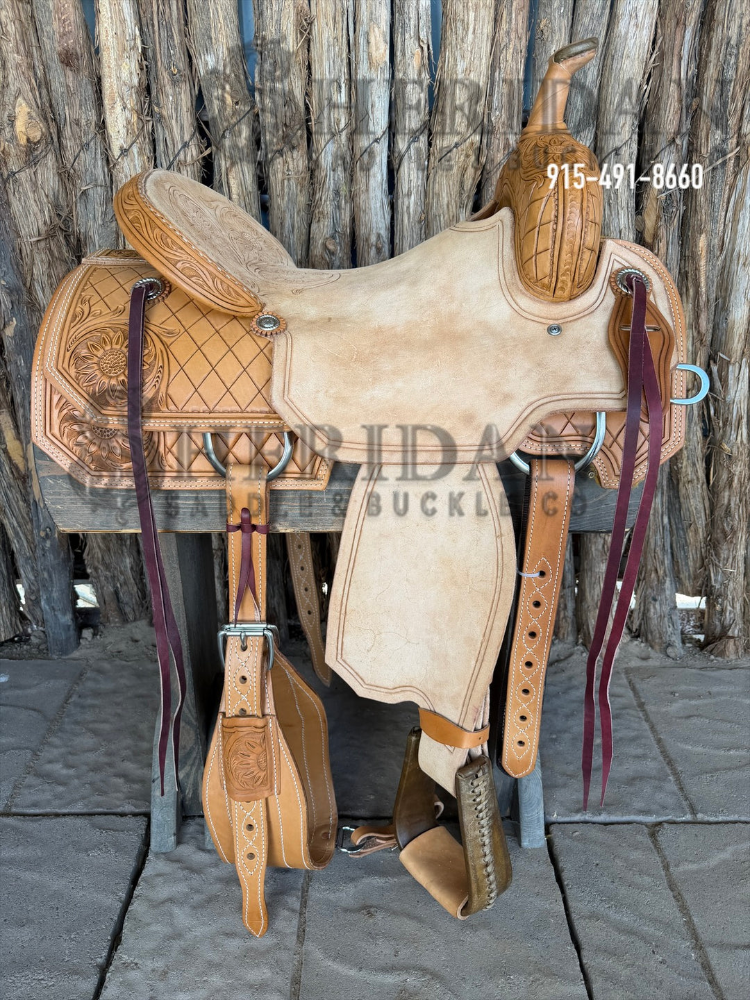 $980 - 15.5" Sheridan Cutter Saddle