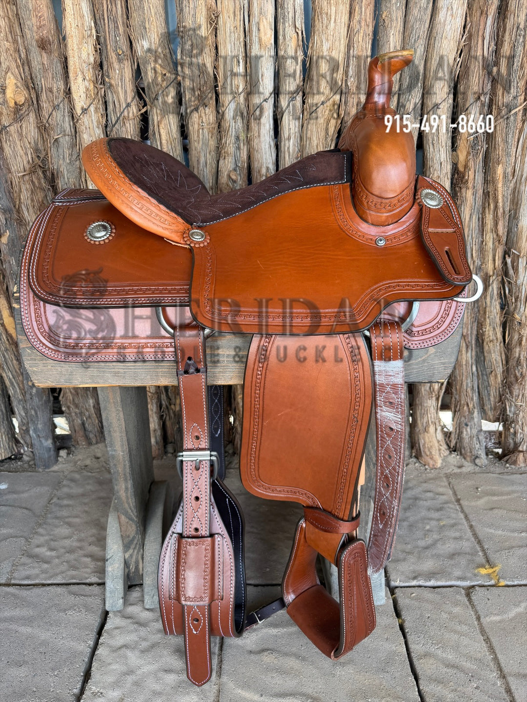 $770- 15" Sheridan Team Roper Saddle