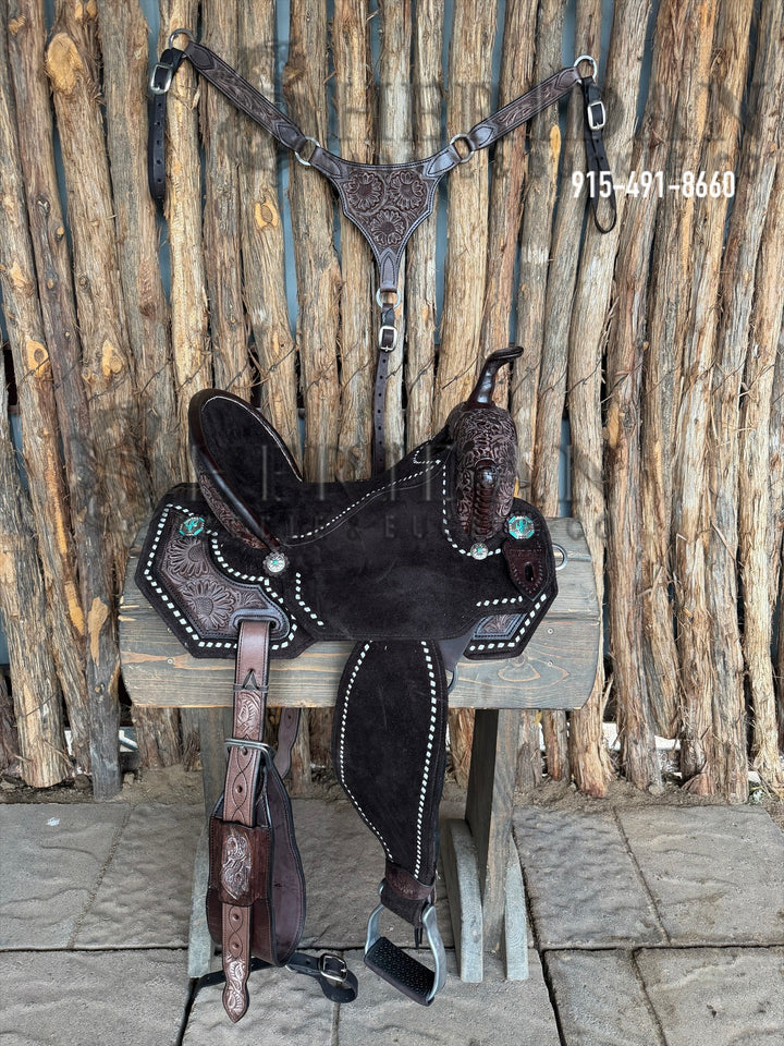 $1,475 - 15.5" Sheridan AirLite Barrel Racing Saddle 20lbs