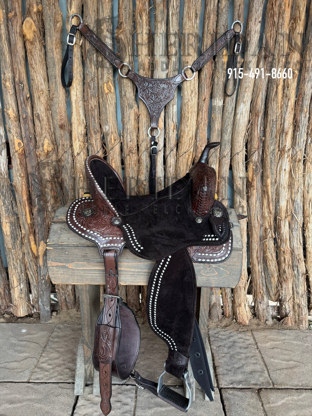 $1,475 - 15.5" Sheridan AirLite Barrel Racing Saddle 20lbs Spinal Relief