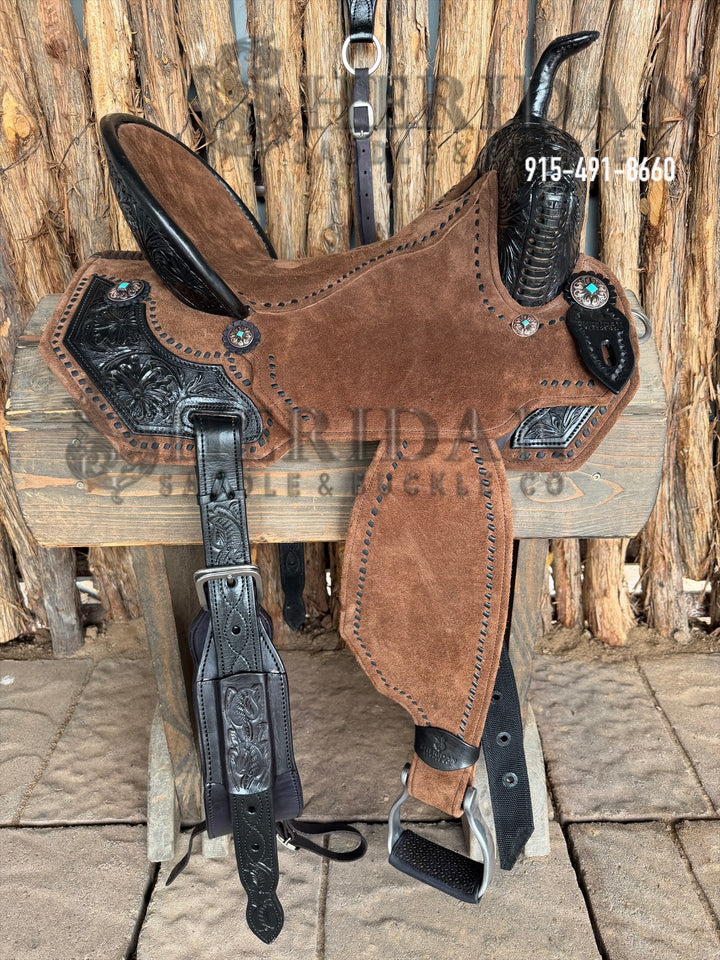 $1,475 - 15.5" Sheridan AirLite Barrel Racing Saddle 20lbs