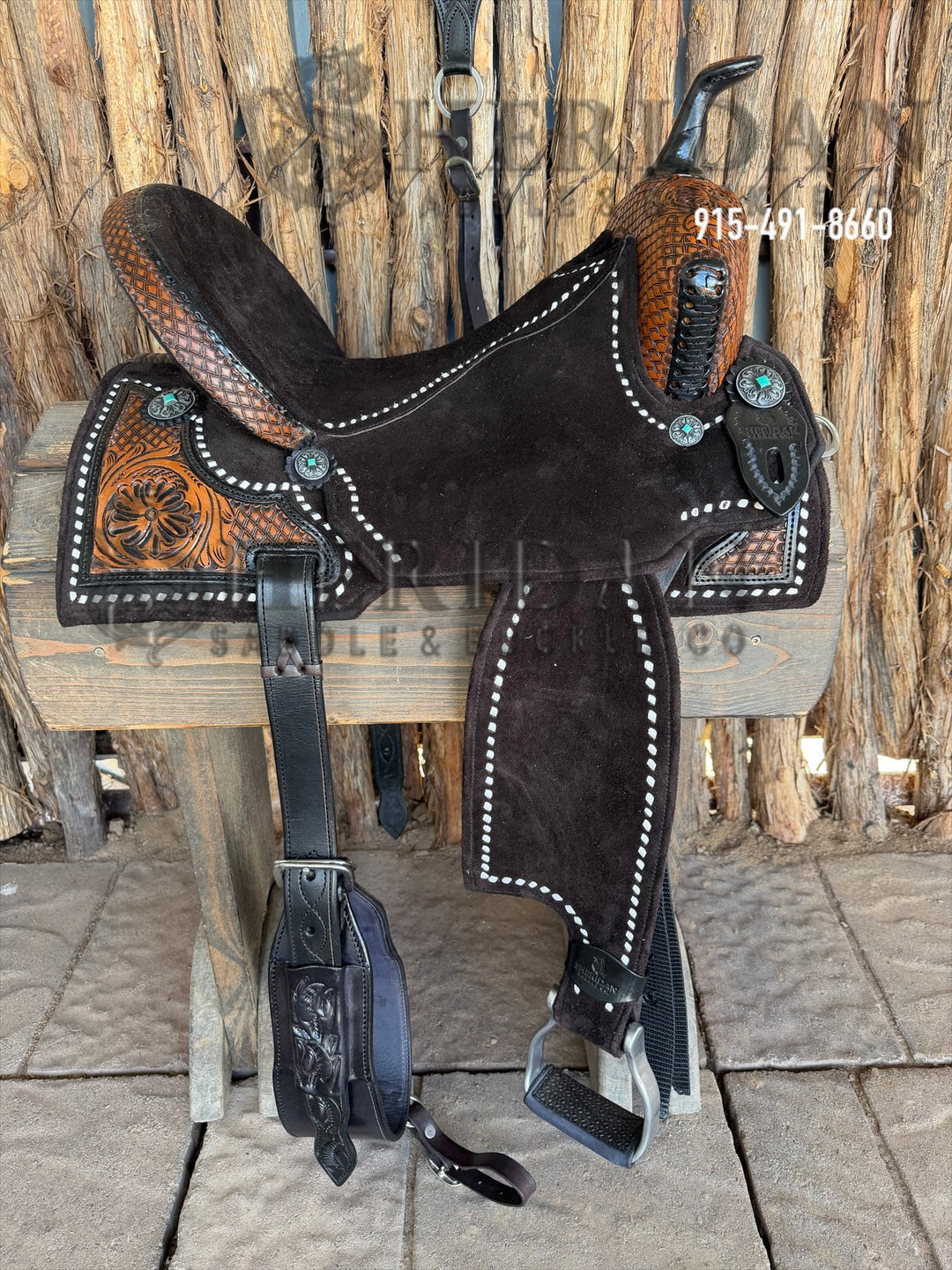 $1,475 - 15.5" Sheridan AirLite Barrel Racing Saddle 20lbs
