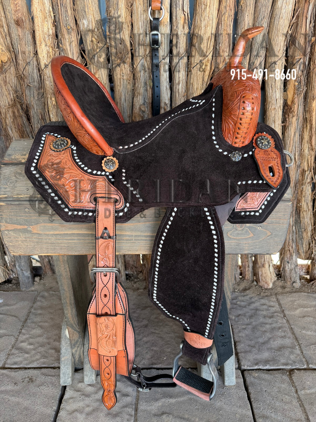 $1,475 - 14.5" Sheridan AirLite Barrel Racing Saddle 20lbs