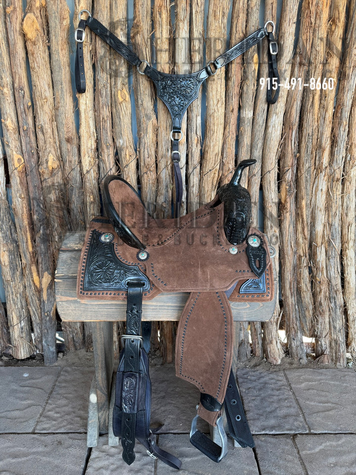 $1,475 - 14.5" Sheridan AirLite Barrel Racing Saddle 20lbs