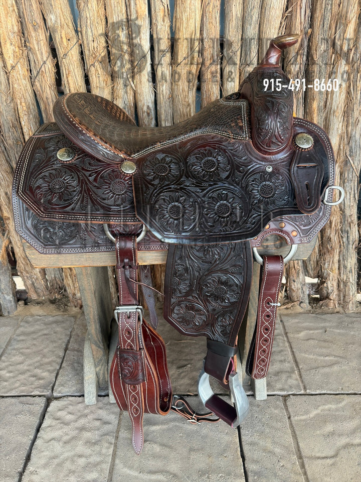 $2,100 - 16" Sheridan Reining Saddle GOLD LEATHER REAL WOOL