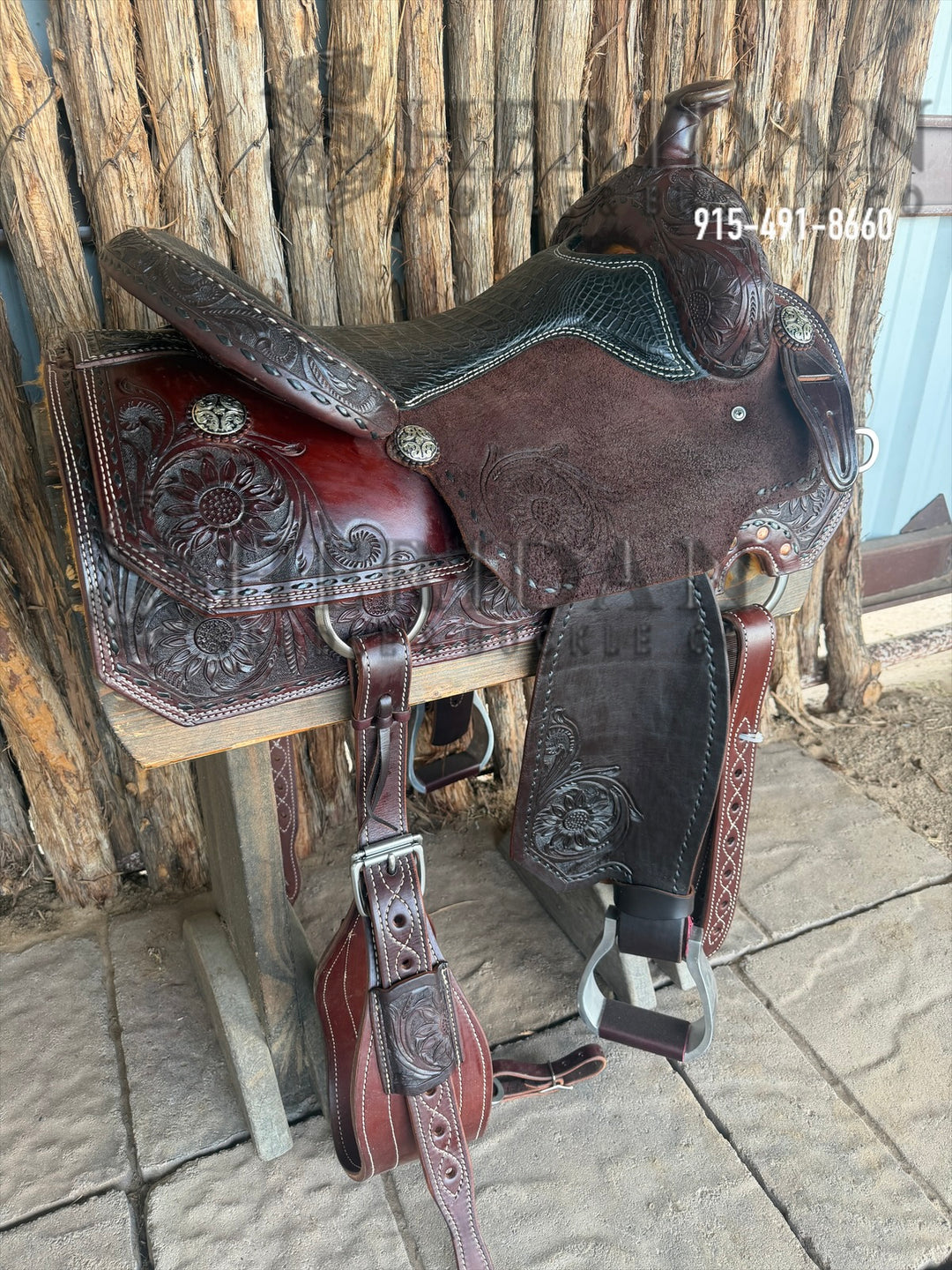 $2,100 - 16.5" Sheridan Reining Saddle GOLD LEATHER REAL WOOL