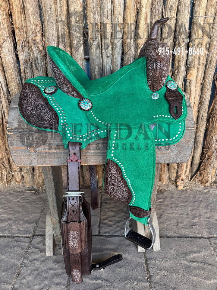 $1,225 - 13.5" Sheridan AirLite Barrel Racing Saddle 20lbs