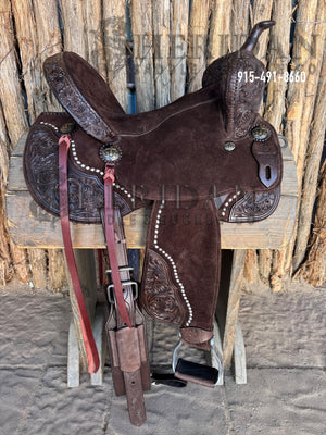 $1,180 - 15" Sheridan AIRLITE Defender Barrel Racing Saddle 20lbs