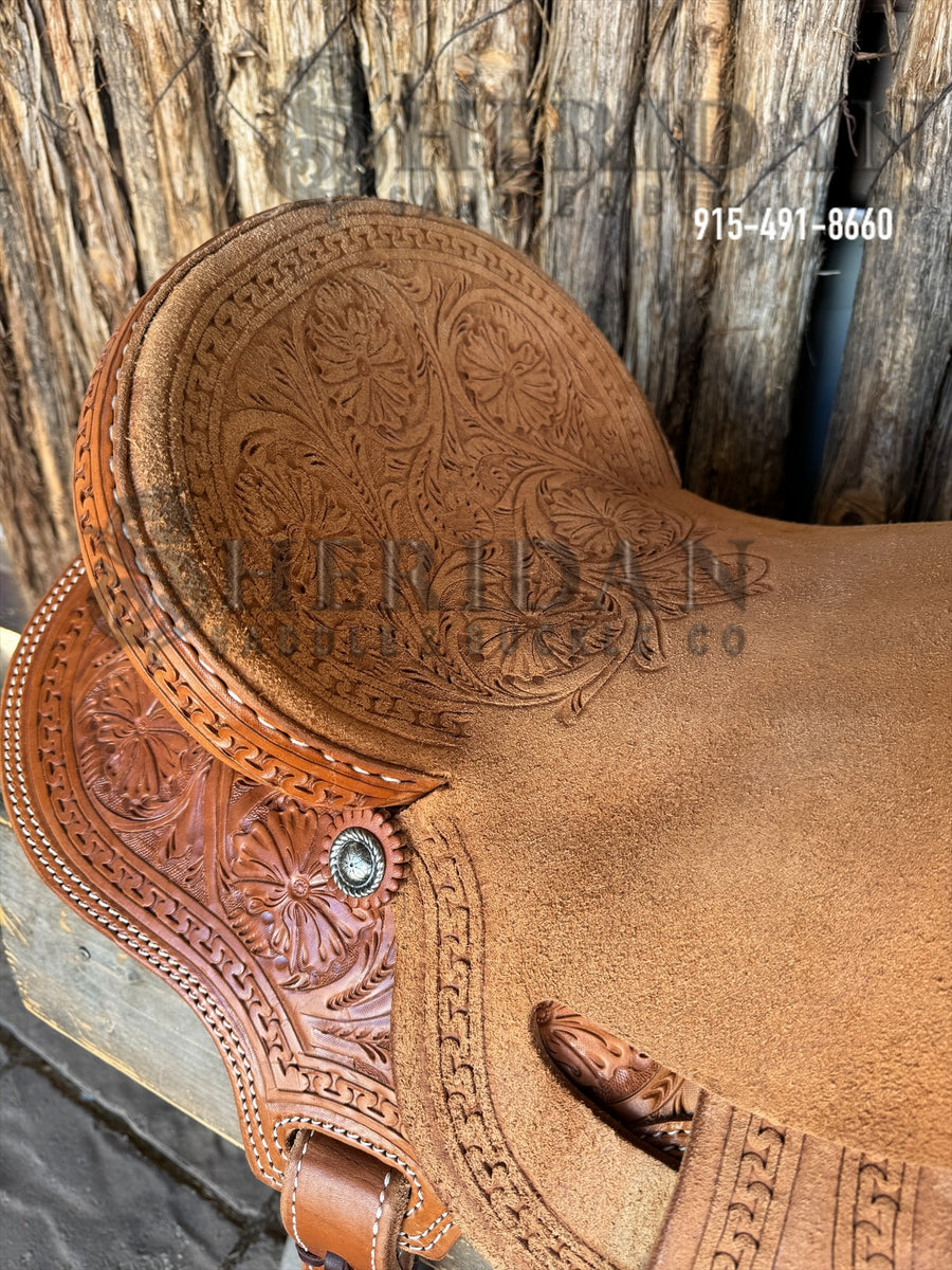 $940- 13.5" Sheridan Barrel Racing Saddle Strip Down