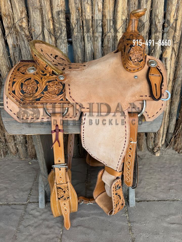 $1,075- 16.5" Sheridan Team Roper Saddle