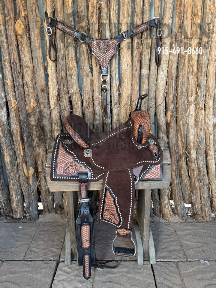 $1,475 - 14.5" Sheridan AirLite Barrel Racing Saddle 20lbs
