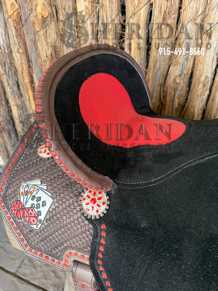 $1,550 - 15" Sheridan AirLite Barrel Racing Saddle 20lbs