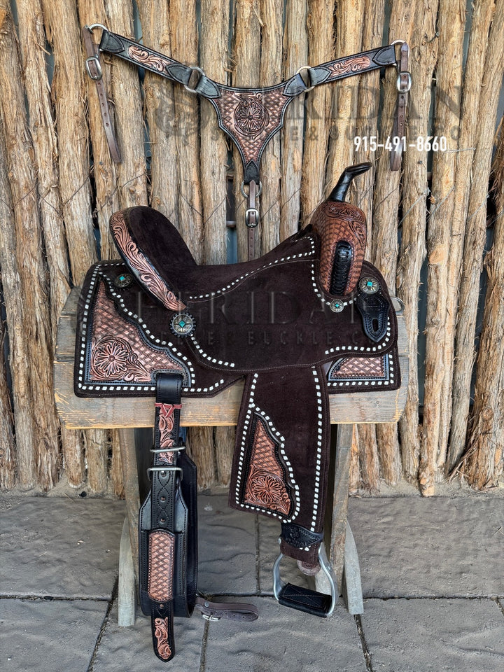 $1,250 - 15" Sheridan AirLite Barrel Racing Saddle 20lbs