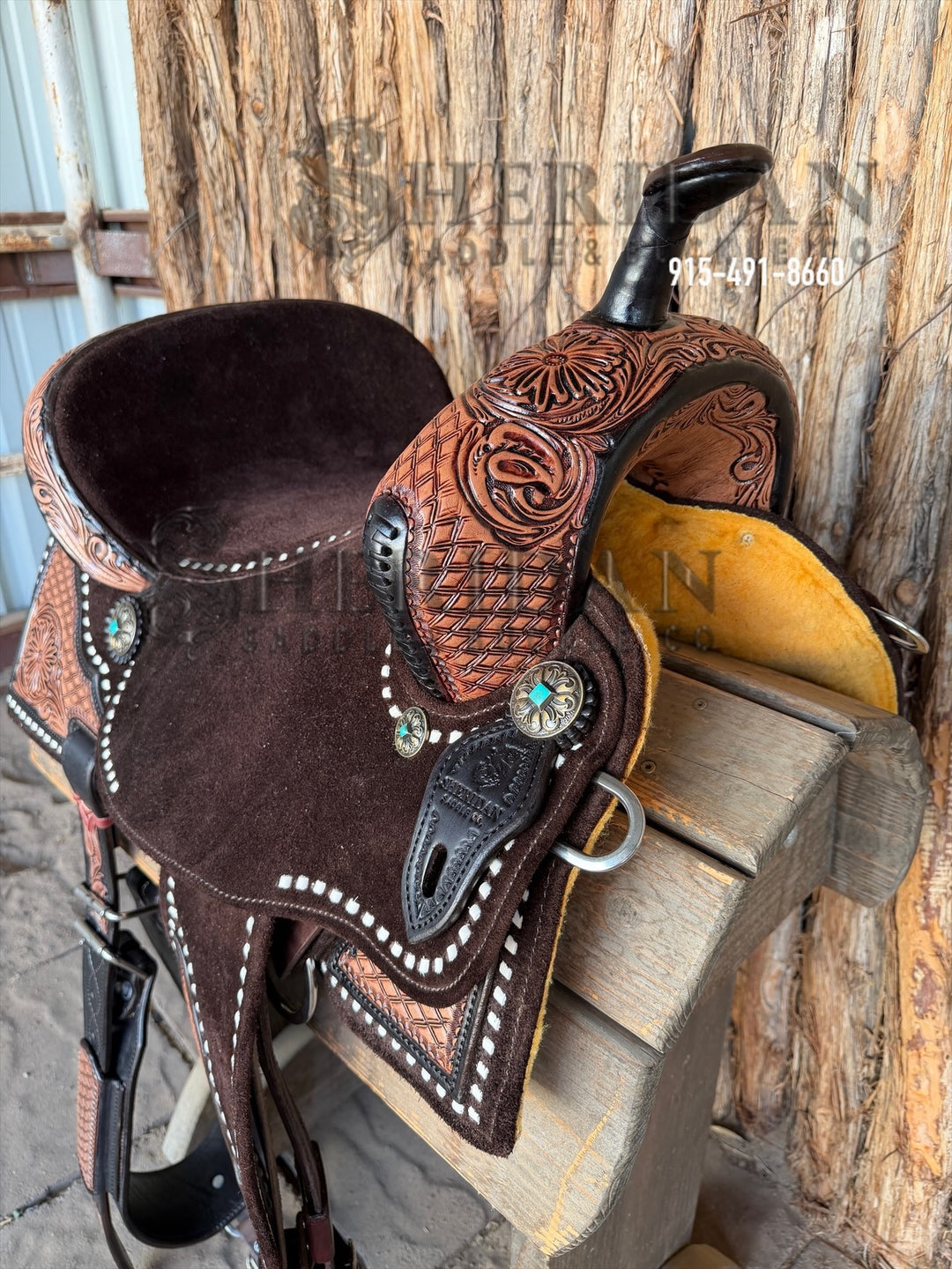 $1,250 - 15" Sheridan AirLite Barrel Racing Saddle 20lbs