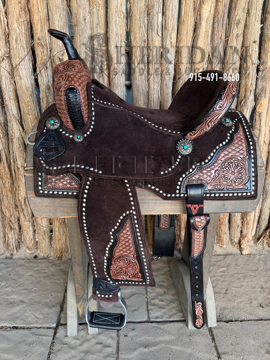 $1,250 - 15" Sheridan AirLite Barrel Racing Saddle 20lbs