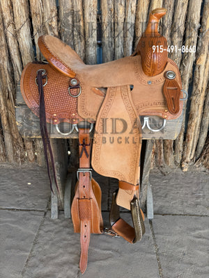 $950- 15.5" Sheridan Mule Ranch Saddle