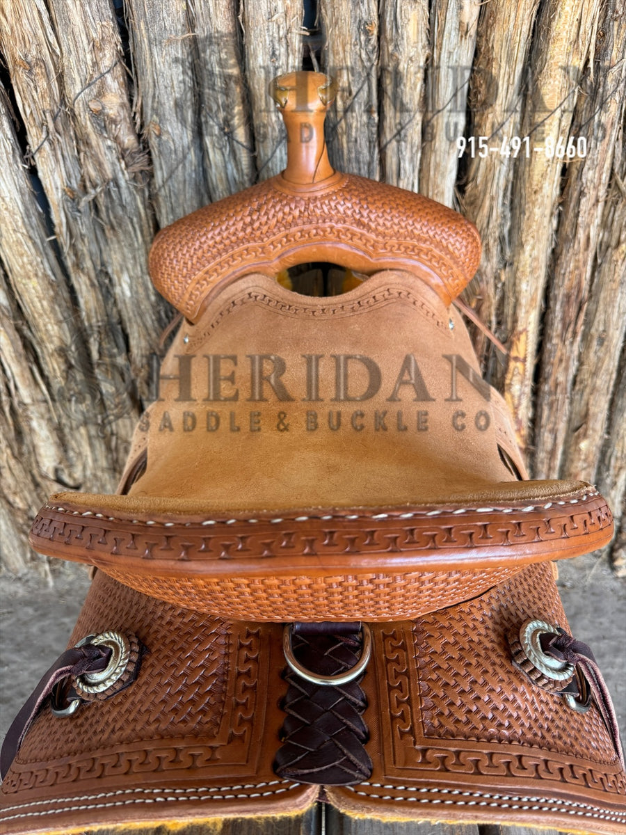 $950- 15.5" Sheridan Mule Ranch Saddle