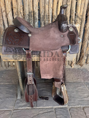 $1,050- 14.5" Sheridan Team Roper Saddle