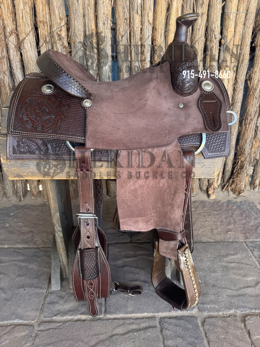 $1,050- 14.5" Sheridan Team Roper Saddle