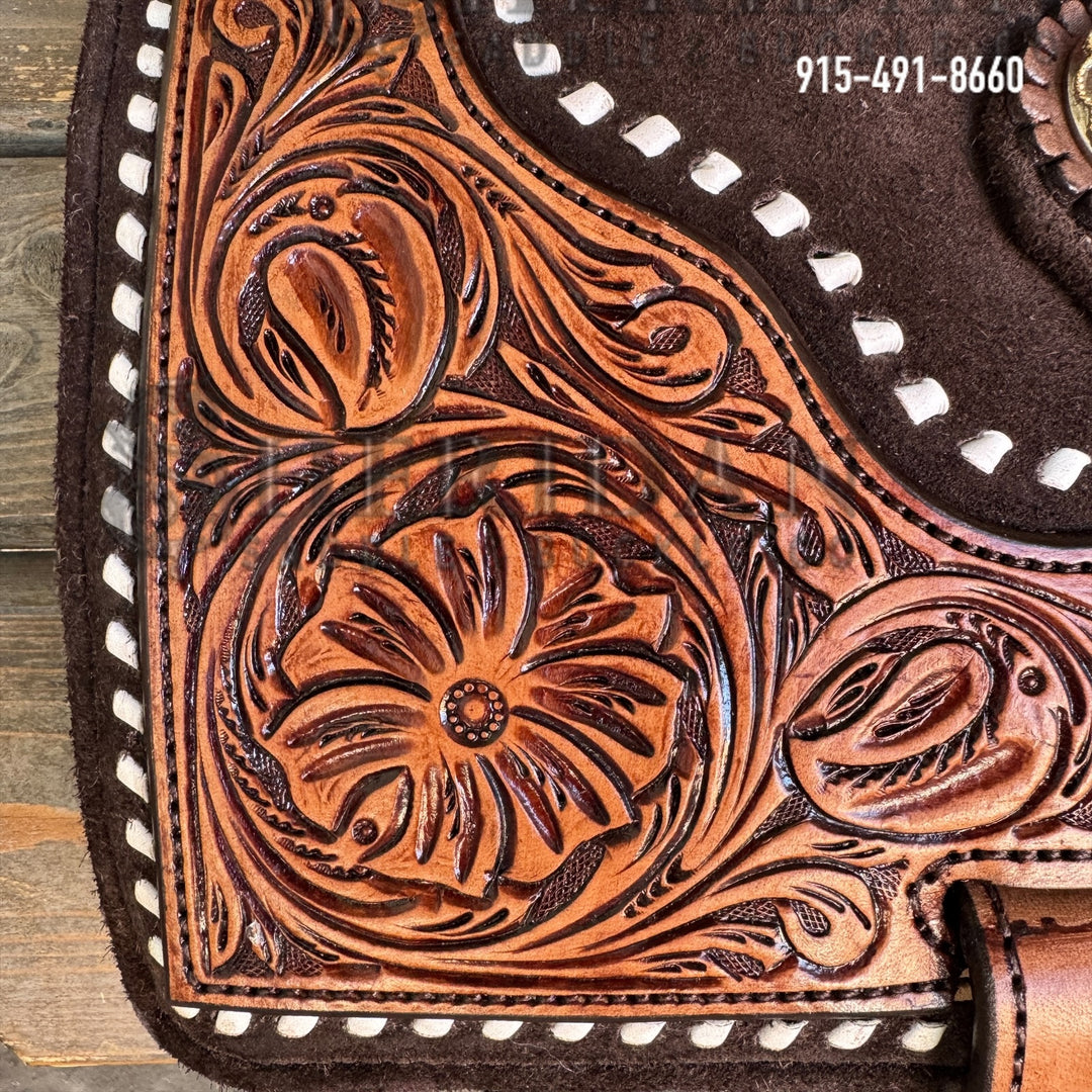 Sheridan AirLite Defender Barrel Racing Saddle 6 Inch Cantle