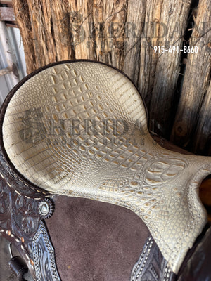 $1,250- 14.5” Sheridan Barrel Racing Saddle Tall Horn