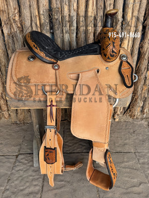 $990- 14.5" Sheridan Team Roper Saddle