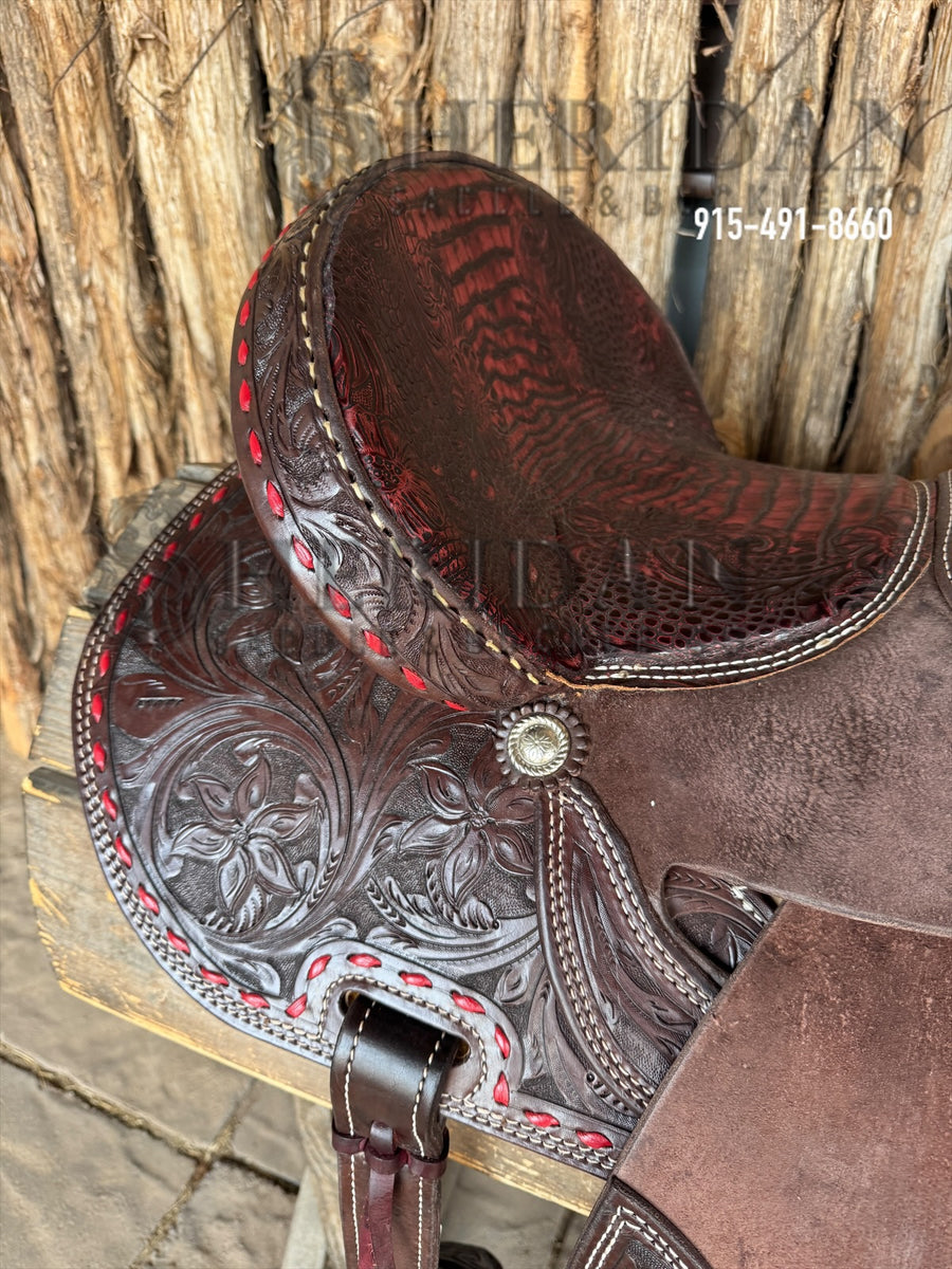 $1,250- 14” Sheridan Barrel Racing Saddle Tall Horn