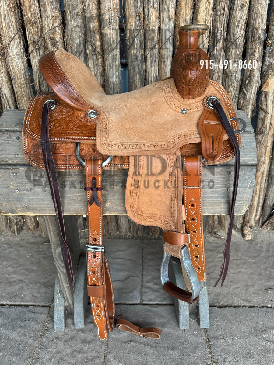 $650- 12" Sheridan Youth Ranch Saddle Wade Horn