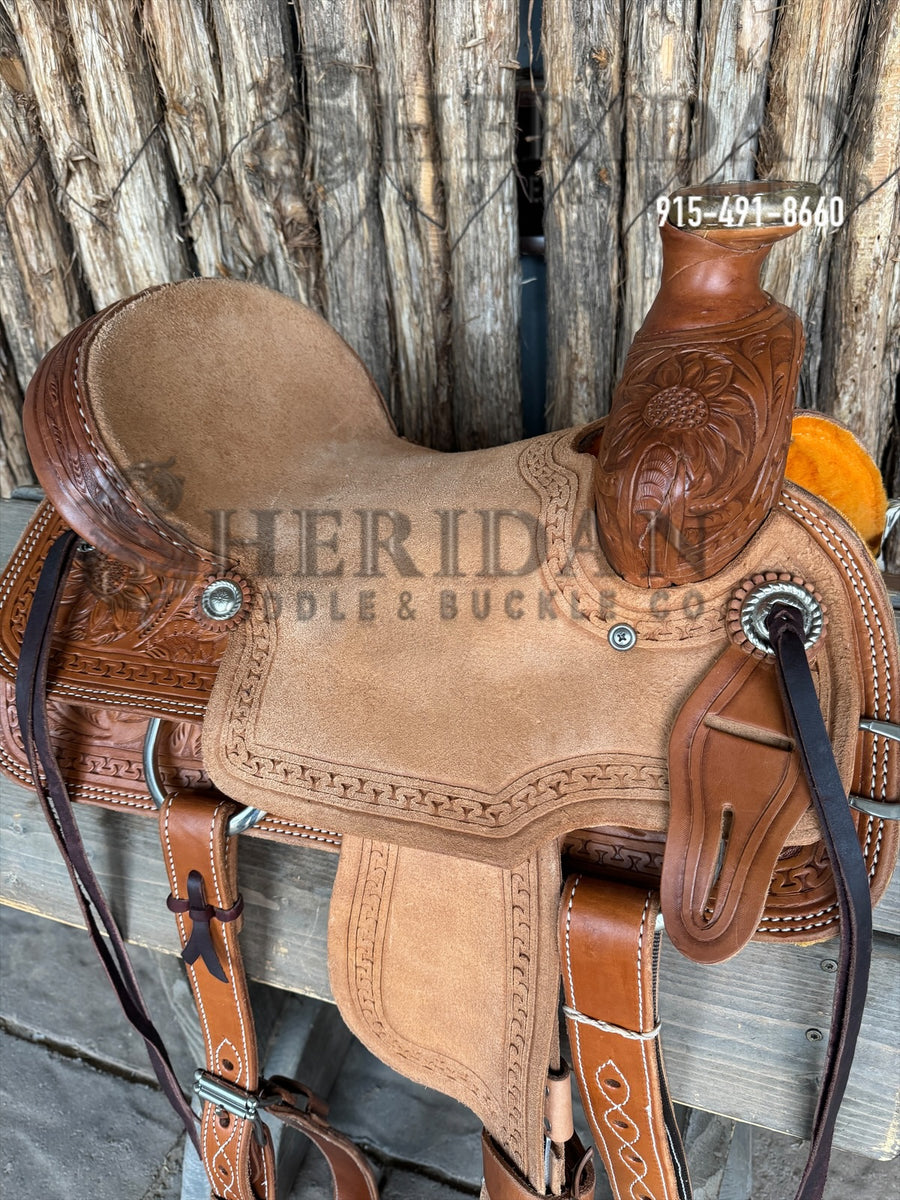 $650- 12" Sheridan Youth Ranch Saddle Wade Horn