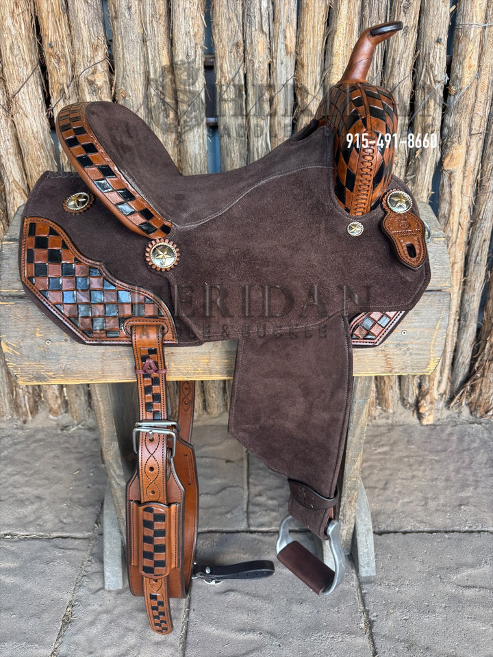 $1,250 - 14" Sheridan AirLite Barrel Racing Saddle 20lbs