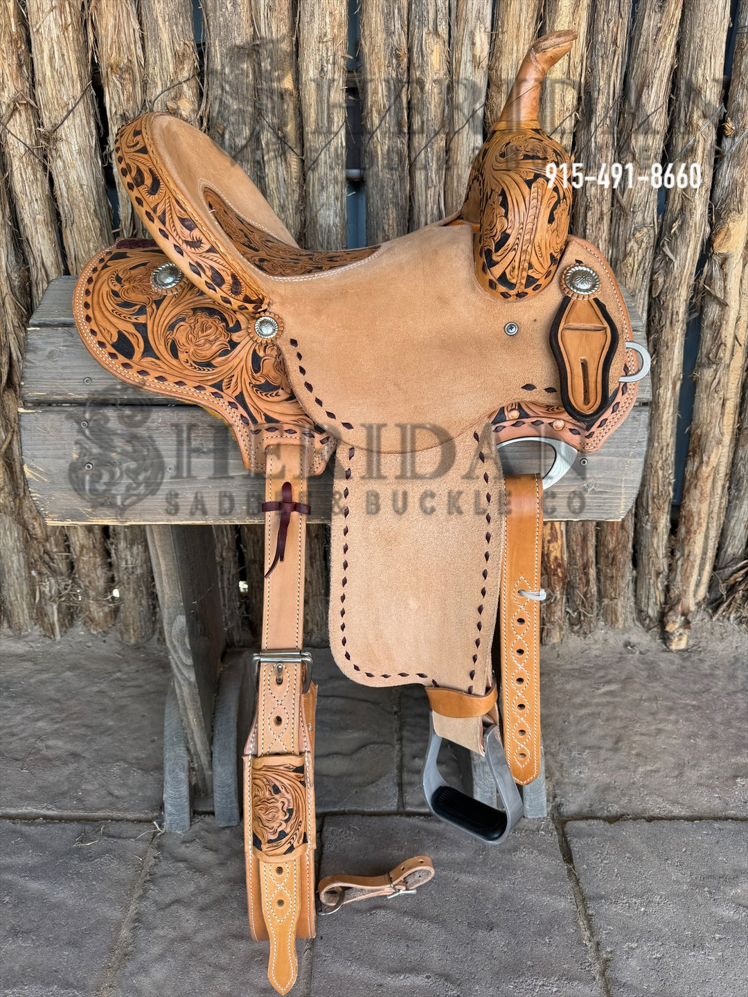 Sheridan Barrel Racing Saddle Buckstitch