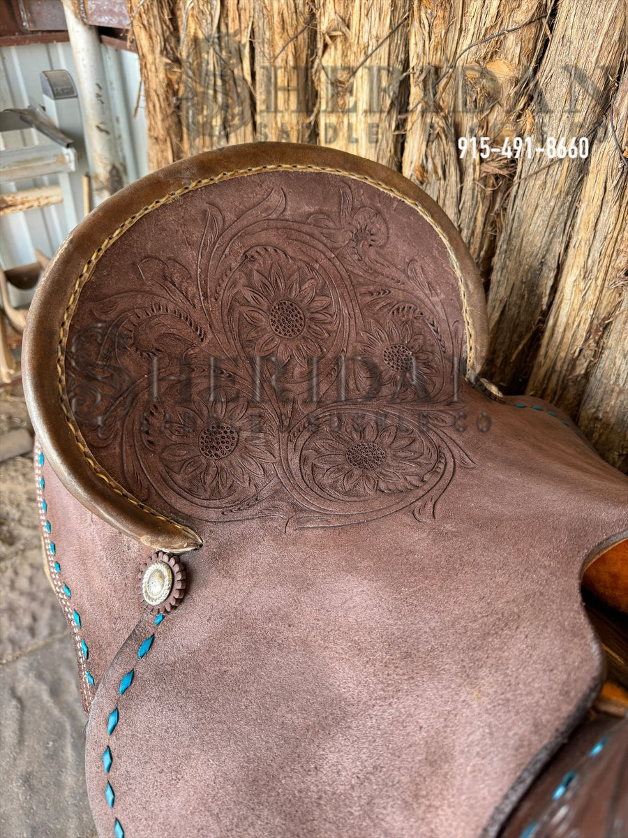 Sheridan Barrel Racing Saddle Chocolate Buckstitch